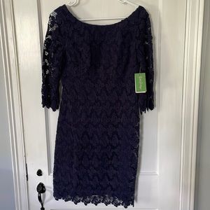 NWT Lilly Pulitzer Navy Shayna Butterfly Dress
